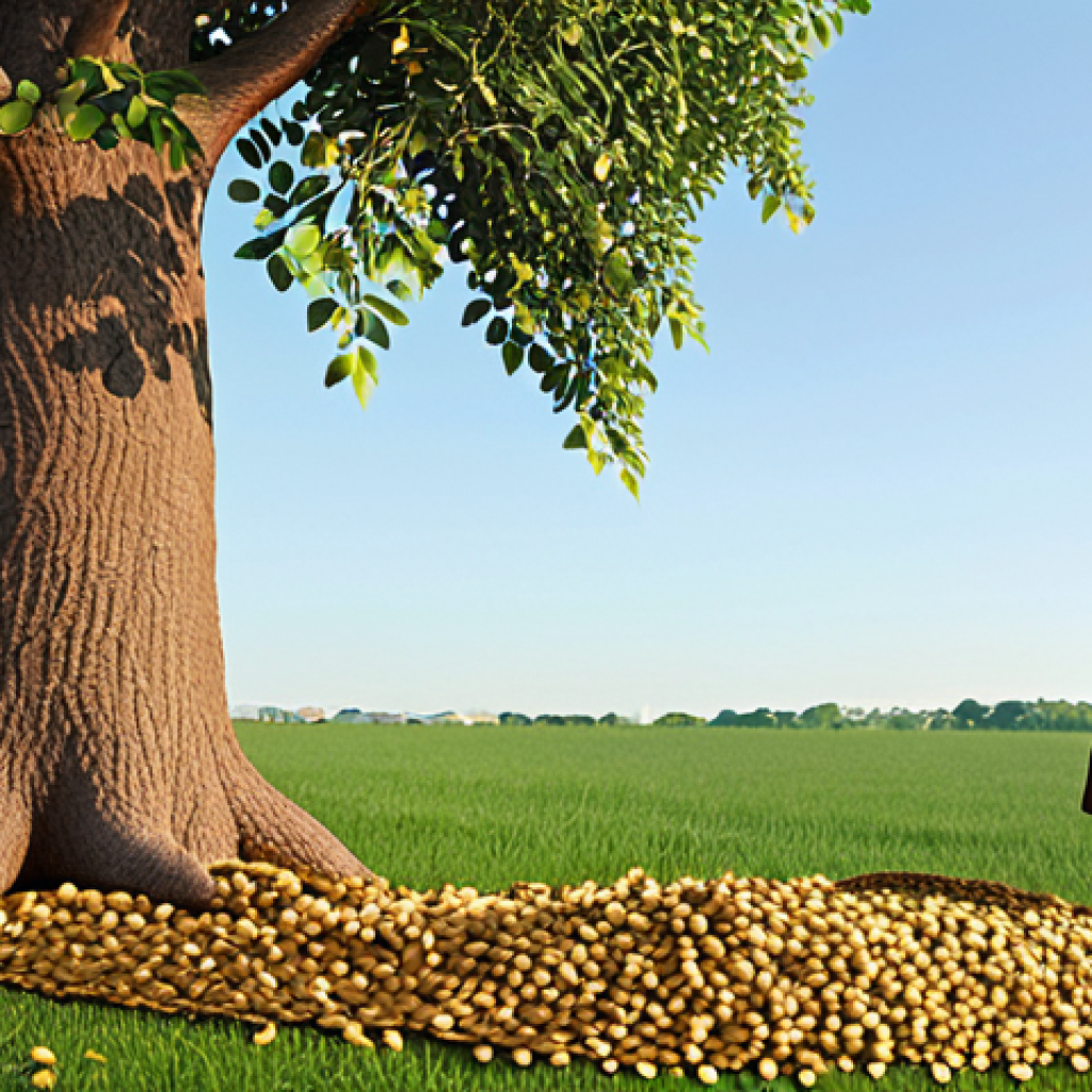 A serene, thoughtful Polish individual, perhaps in their 40s, calmly tending to a small, diverse garden of miniature financial "trees" (representing investments like stocks, bonds, real estate). In the background, a large, lush, and robust tree, representing long-term compound growth, stands tall under a clear sky. A subtle visual of small coins or seeds at the base of the small trees, leading to larger, overflowing money bags or fruit on the big tree, symbolizing gradual accumulation. The overall atmosphere should convey patience, discipline, and the quiet magic of consistent investment over time, reflecting the "financial marathon" analogy. Soft, warm lighting.