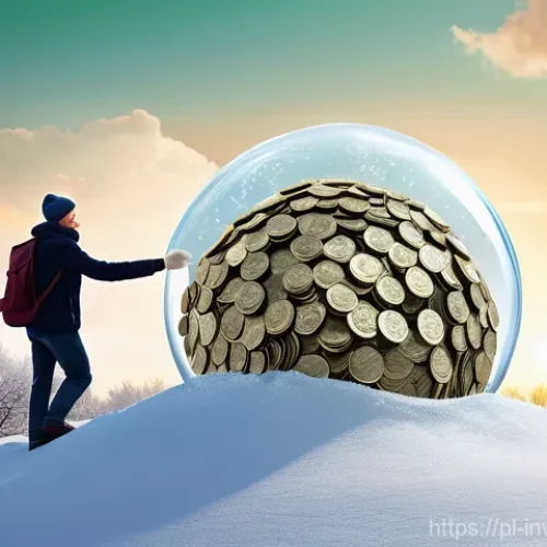 Home 26 장기 복리 투자 시 자주 묻는 질문 - **Prompt:** A dynamic, inspiring image illustrating the "snowball effect" of compound interest. A la...