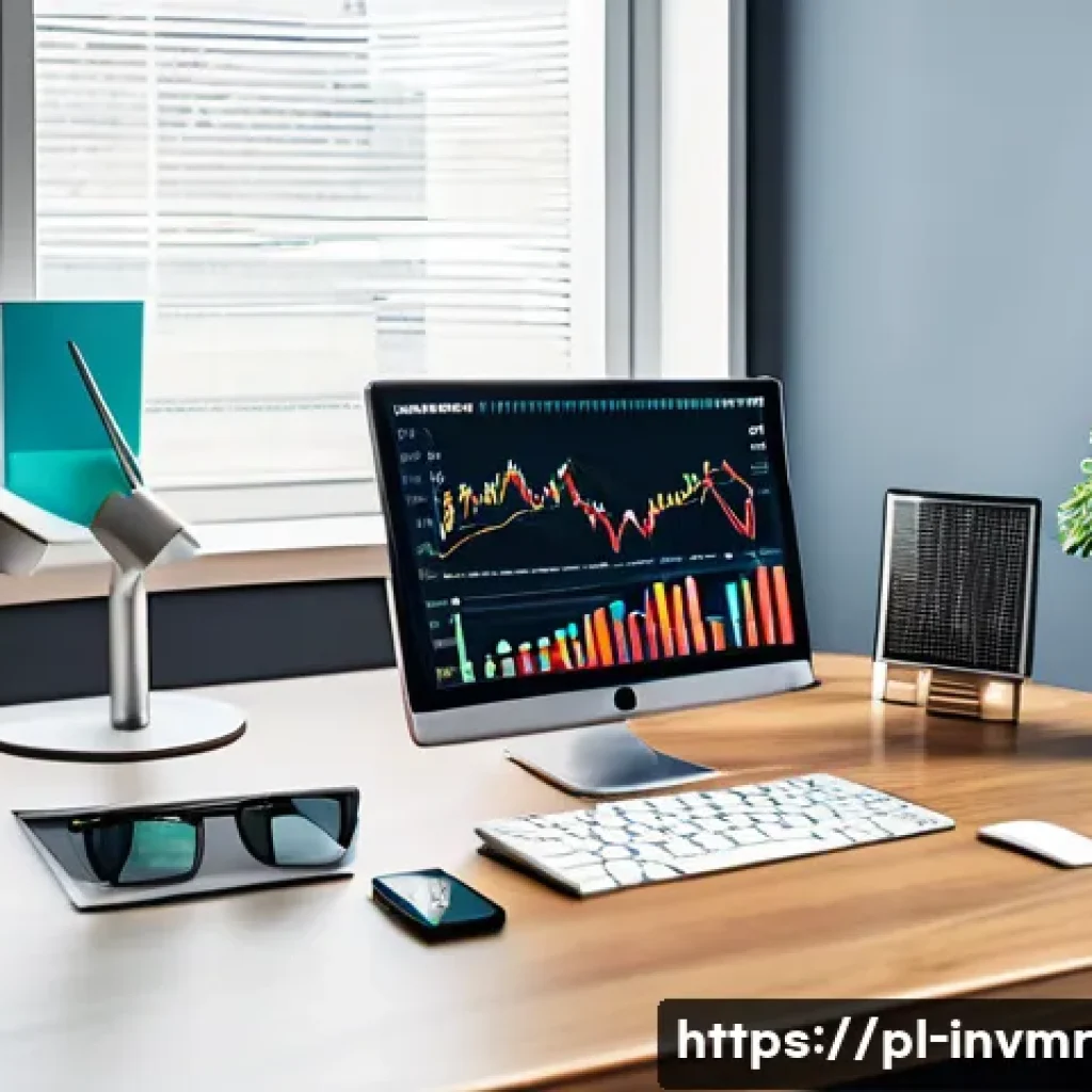 장기 복리 투자 포트폴리오 구성하기 - A professional investor’s workspace showing a diverse investment portfolio overview on multiple scre...